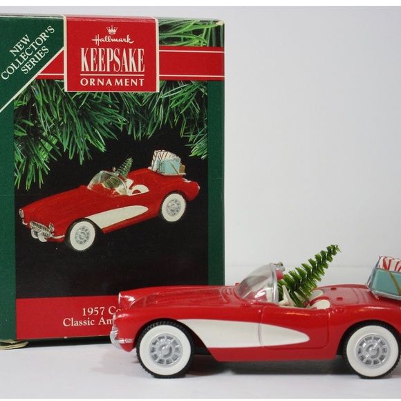 Hallmark 1957 Corvette 1991 Classic American Cars #1 Keepsake Ornament - Picture 1 of 6